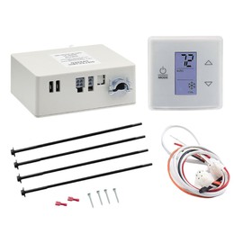 RV Thermostat Kit, Fit for Dometic RV Furnace, Single Zone LCD Touch RV Thermostat Heat/Cool Control Kit, 12V DC Camper Air Conditioner Wall Thermostat Replaces 3316230.000 3316410.700