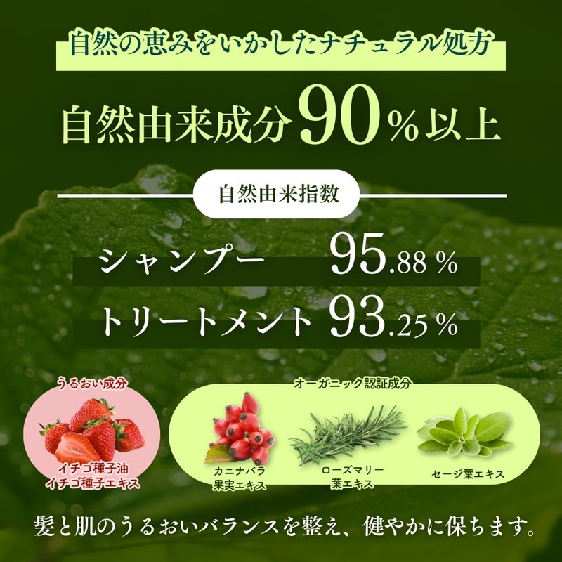 EVERY NATURE DAYS Strawberry Shampoo 6.8 fl oz (220 ml)