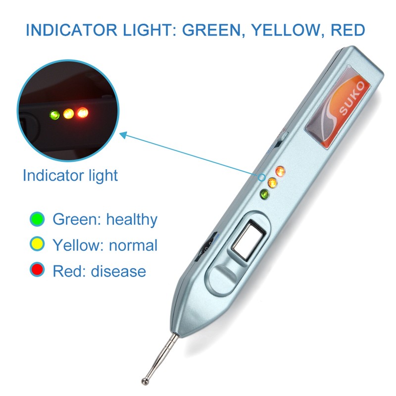 Auricular Points Detector Automatic Ear Detection Pen Warning Sound Acupressure