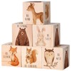 6 Pcs Large Woodland Animals Nursery Decor Wooden Blocks, 2.36