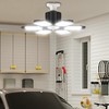 BRAINIAC LED Garage Light Bulbs 100W with 6 Adjustable Panels,