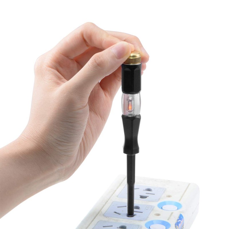 sourcing map Voltage Tester Screwdriver Circuit Detector Neon Tube Lamp