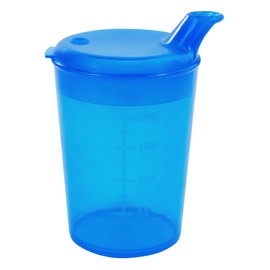 Medi-Inn+ Sippy Cup Drinking Cup 250 ml (Colour: Blue, Opening: 12 x 10 mm)