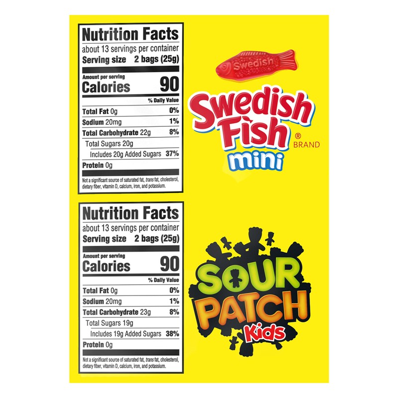 SOUR PATCH KIDS and SWEDISH FISH Mini Soft & Chewy