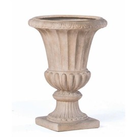 Alfresco Home Loranda Urn, Low, Tallow Finish