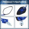 INFINAUTO Motorcycle Rear View Mirrors Bar End Side Mirrors Mount