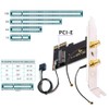 Tarjeta WiFi inalámbrica NGFF A/E-Key a PCI-E Express 1x adaptador