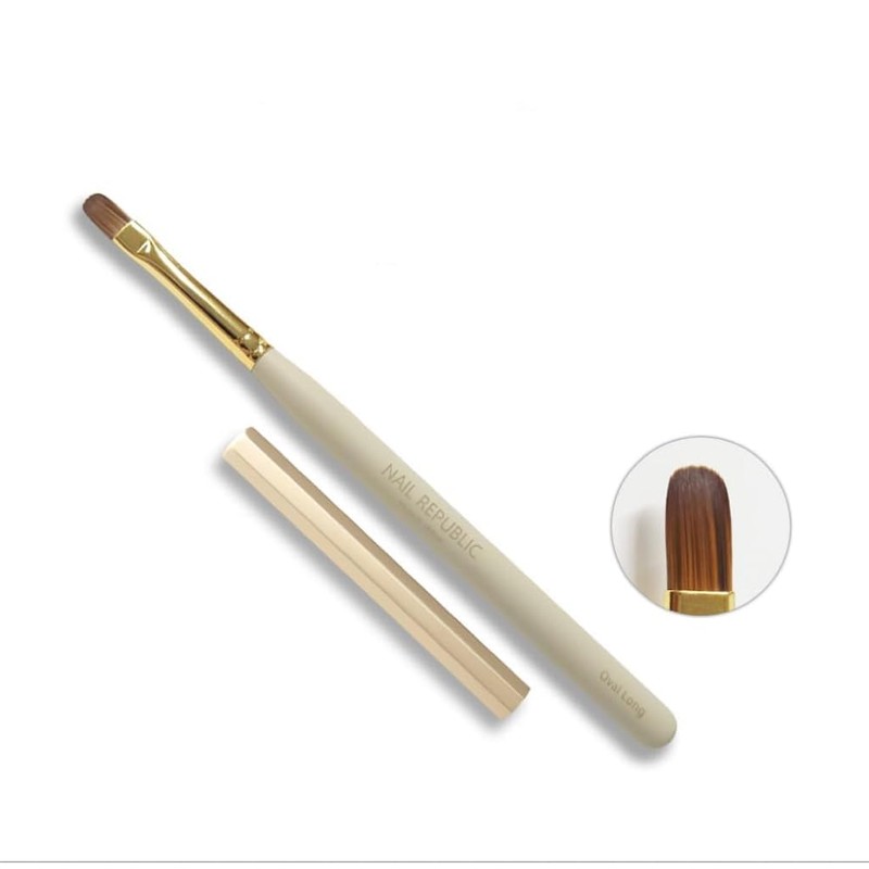 Nail Brush Gel Brush Gel Nail Brush with Cap (Oval