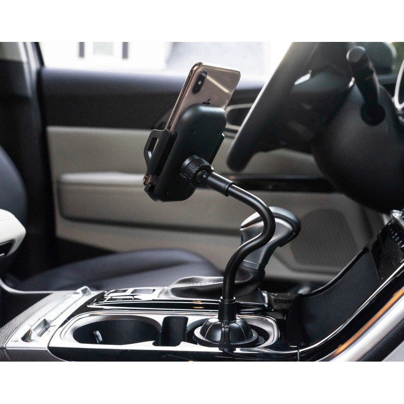 Car Cup Holder Phone Mount adjustable Gooseneck Phone Stand