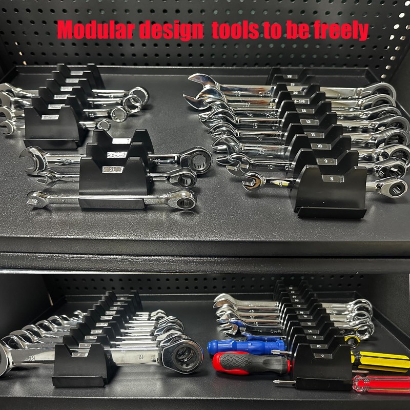 Monliful 48PCS Magnetic Modular Wrench Organizer Wrench Holder - Wrenchs