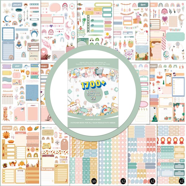 Dvobez Sticker Book for Kids - Yearly Planner & Fun