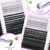 DIY Lash Extension Kit 100D+150D Volume Lash Clusters with Spikes