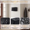 Doorbell Chime Box Wired with 16V 10VA Wired Mechanical, Black,