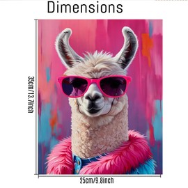 cupmod 6 Packs Colorful Animal Paint by Numbers Kit for Adults,DIY Watercolor Oil Painting by Numbers Kit,Easy Acrylic Adults Paint by Numbers Kit for Home Wall Decor 9.8x13.8inch