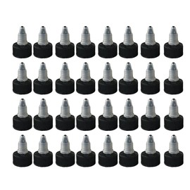 Noraling 40 Pcs 24/410 Twist Bottle Cap Squeeze Bottle Caps Replacement Twist Caps for Squeeze Bottles Glue Bottles Dispensing Caps
