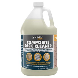 STAR BRITE Composite Deck Cleaner (1 GALLON) - Concentrated Formula - Effortlessly Removes Dirt, Grease & Stains - Ideal for Wood & Composite Surfaces (57000)