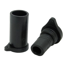 Techno Veins MC4CCMFACK-B1-6 MC4 Type Connector Protection Cap for Solar Panel Connection and Charging (Black) for Male and Female