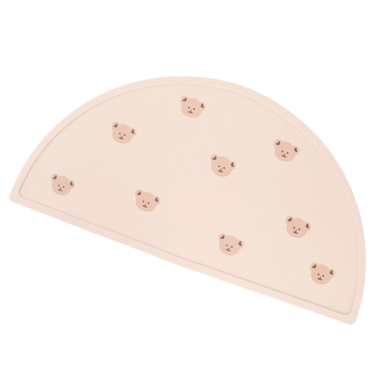 Baby Placemat Infant Children Travel Portable Silicone Flexible Cute Cartoon