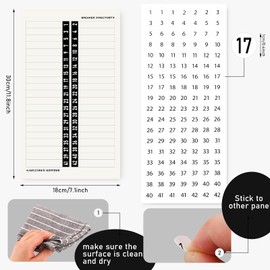 Gersoniel Breaker Panel Labels Electrical Electric Box Sticker Number Directory Load Center Adhesive Waterproof Reusable