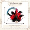 Yokawe 1920s Peacock Feather Hair Clip Red Flapper Gatsby Fascinator