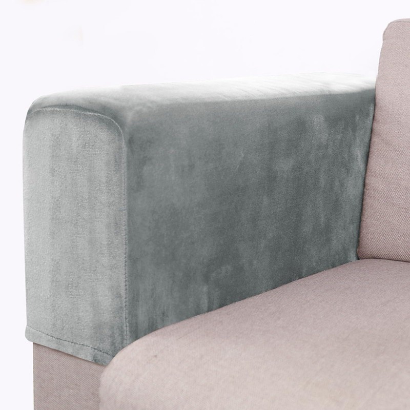 PETSTIBLE 2 Pieces Armrest Covers Non Slip Sofa Armchair Covers