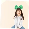 Parliky 1set Patrick's Day Sequin Bowknot Hairbands Green Party Hair