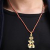 2Pcs Buddhist Pendant Vairocana Stupa Shaped Buddhism Necklace Clothing Bag