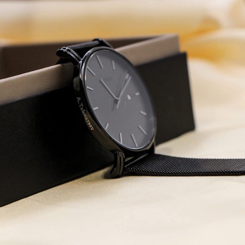 Men's Wristwatch, Simple, Waterproof, Analog, Business, Milanese Mesh Strap, Stylish,