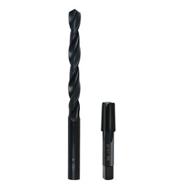 RURITKIT 1/8-27 NPT Pipe Tap and R drill Set, Carbon Steel Hand Threading Plumbing NPT Tap Set for Plumbers Mechanics DIY Thread cutting tools