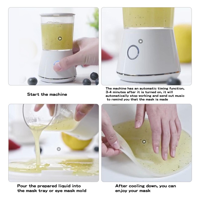 Facial Mask Machine DIY Natural Fruit Vegetable Facial Mask Making