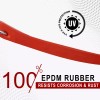 Boxer Red EPDM Tarp Strap 15" Color - 10 Pack