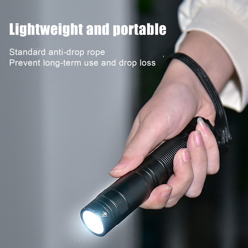 LED Flashlight Built in 1800mAh Lithium Battery IPX6 Waterproof Torch