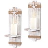 Disdressed Starfish Wall Candle Sconces (Set of 2) - Beach