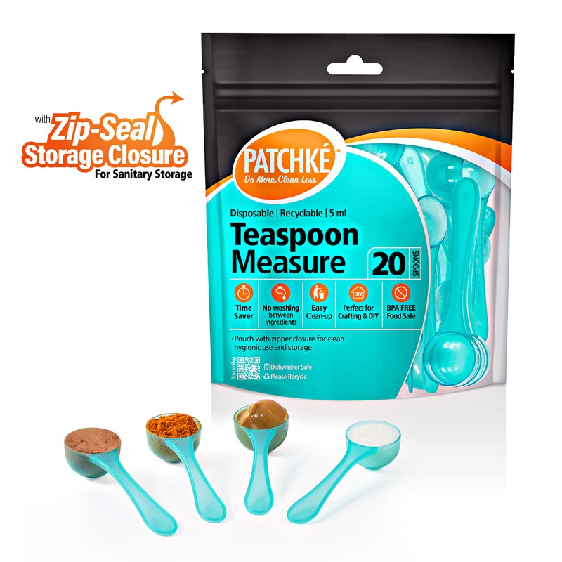 Plastic Measuring Spoons, Fits in Jar, Good for Formula, Coffee,