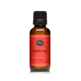 P&J Trading Fragrance Oil | Campfire Oil 30ml - Candle Scents for Candle Making, Freshie Scents, Soap Making Supplies, Diffuser Oil Scents