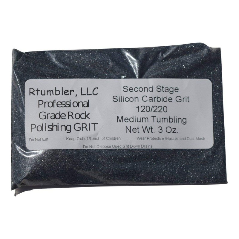 Rock Tumbler Grit for 3 Pound Tumbler by RTumbler Professional