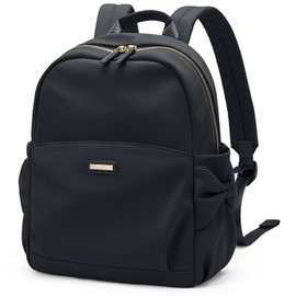 GOLF QUALITY Mini Backpack for Women Small Backpack Purse Cute Stylish Lightweight Daypack for College Work Travel Party,Classic Black