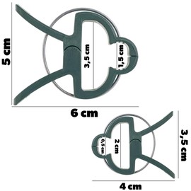 KADAX Plant Clips for Tomatoes, Cucumbers, Roses and Other Climbing Plants, Plant Clips Small, Trellis for Trellis Plants, Tomato Clips (20 x Green)