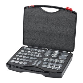 VEVOR 64 PCS DIN Hydraulic Fittings, Heavy Duty Master Industrial Hydraulic Cap and Plug, Hose Tube and Pipe Fitting Kit, Cap and Plug Kit with Precision Threading, Dash Sizes 14/16/18/22/26/30/36