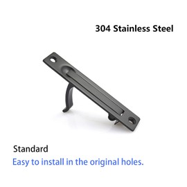 Dontay 2 Pack Pocket Door Lock with Key, Contemporary Entrance Sliding Barn Door Lock Latch, Recessed 2 Sided, 2 3/8" Backset, Flush Handles Hardware (Including Edge Pull, Matte Black, Square)