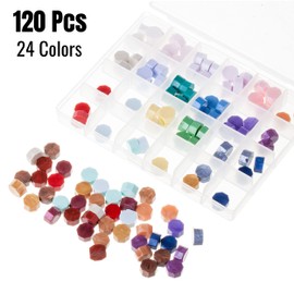 Sealing Wax Beads, 24 Colors, Wax Seal Stamp Beads, Seal Wax, Wax Stamp Seal, Wax Beads for Stamp Seals, Stamp Wax, Wax Seal Beads, Wax Stamp Beads, Wax Seal Wax, Wax Stamp Seals 