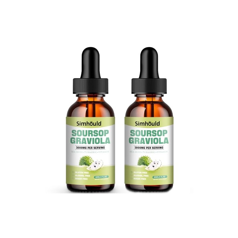 Simhould 2 Pack Soursop graviola Liquid Drop
