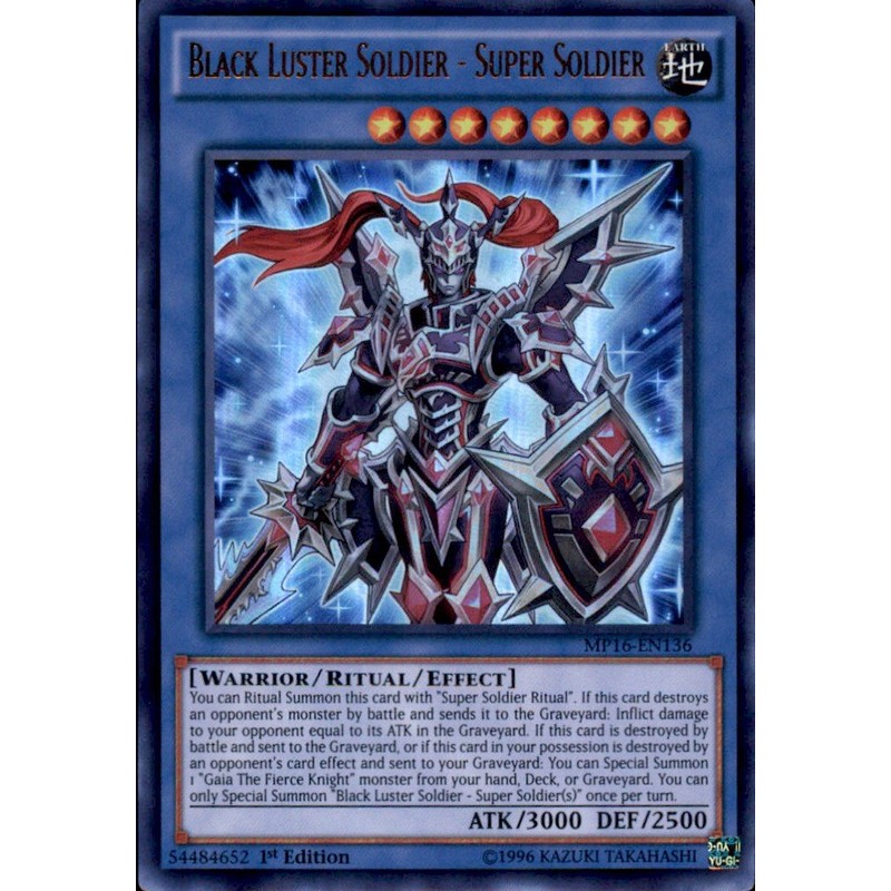 YU-GI-OH! - Black Luster Soldier - Super Soldier (MP16-EN136) -