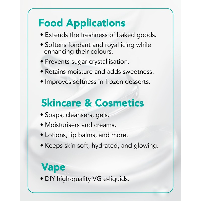 Vegetable Glycerine 120ml from Natural Origins (rapeseed, sunflower) Multi-Use: Food,