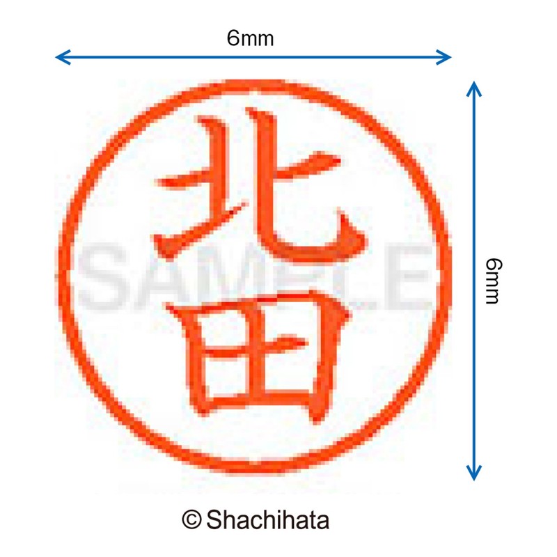 Shachihata Stamp Name 6 Correction Stamp XL - 6 Stamp