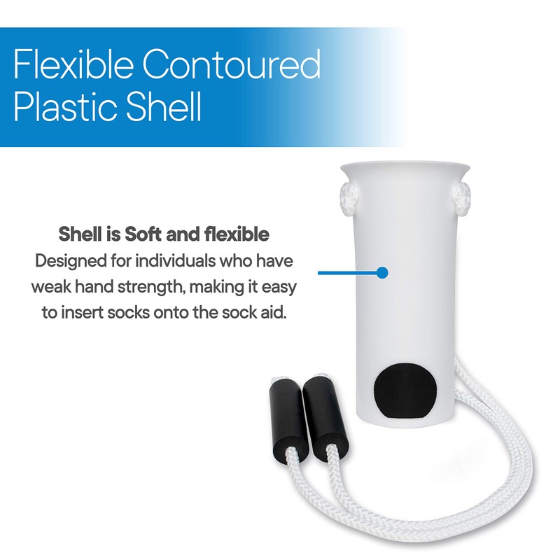 RMS Deluxe Sock Aid - Socks Helper with Foam Handles