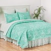 C&F Home Blue and White Turquoise Bay Twin Cotton Quilt