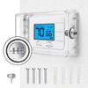Pihode Thermostat Lock Box with Combination Lock, Universal Keyless Large