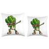 Lettuce Dabbing Dance Sunglasses Fruit Lovers Throw Pillow