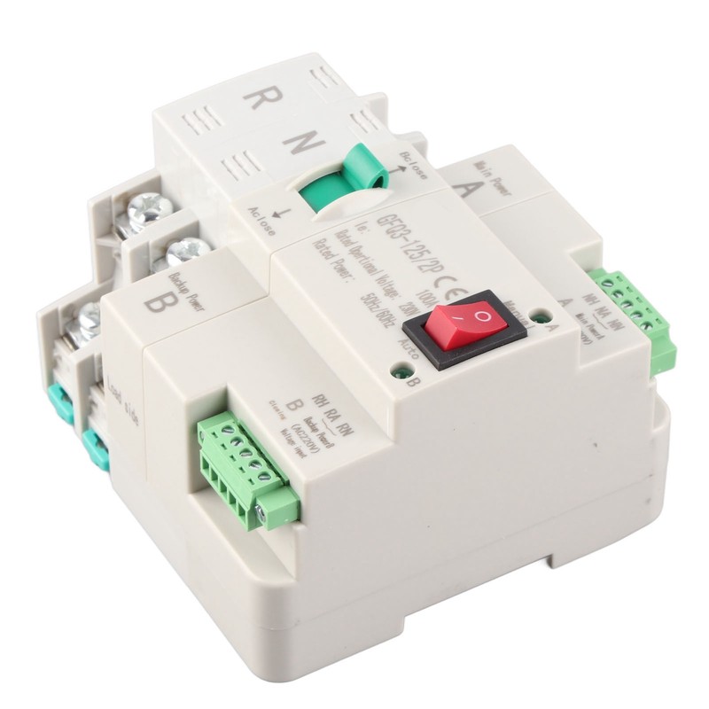 Dual Power Automatic Transfer Switch 2P Fast Switching PC AC
